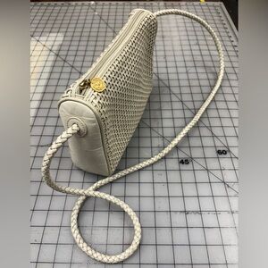 Vintage 90s Cream Leather handbag